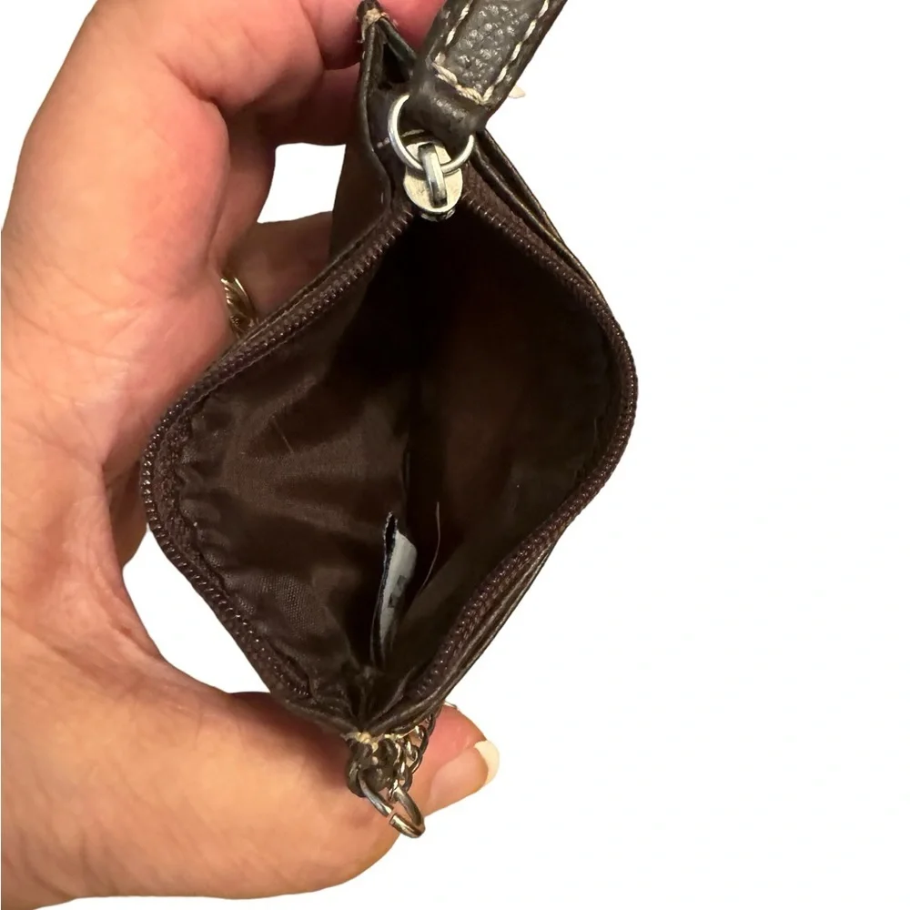 Vegan Leather ID and‎ zip top card case